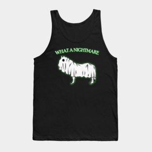 "What A Nightmare" - Punny Halloween Sheet Ghost Horse Tank Top